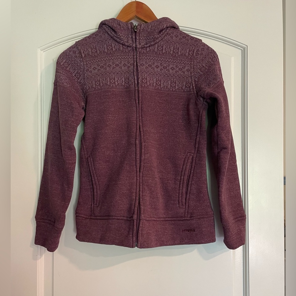 Patagonia Iceland Women's Zip-Up Hooded Sweater Jacket - Plum